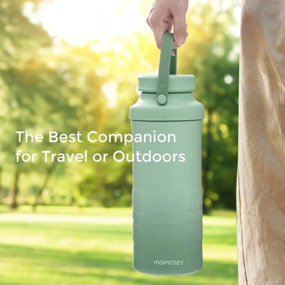 Momcozy Cooler de Leite Materno 650ML Verde - Portátil e Seguro